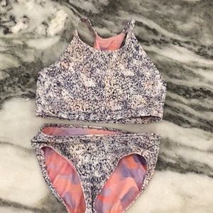 Girls large reversible athleta bathing suit